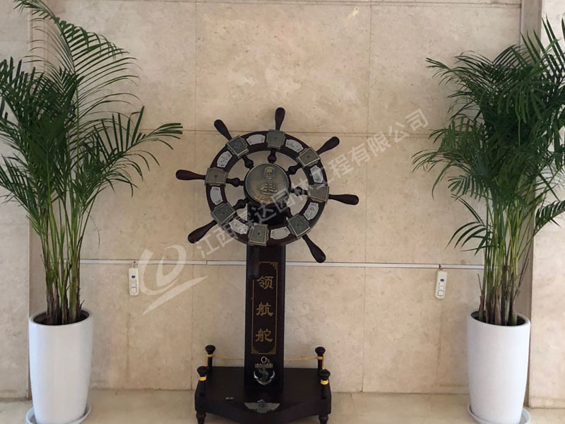 公司入門口實(shí)地?cái)[放效果